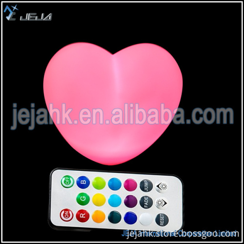 Floating Waterproof RGB Remote Controlled Heart Light Night Light